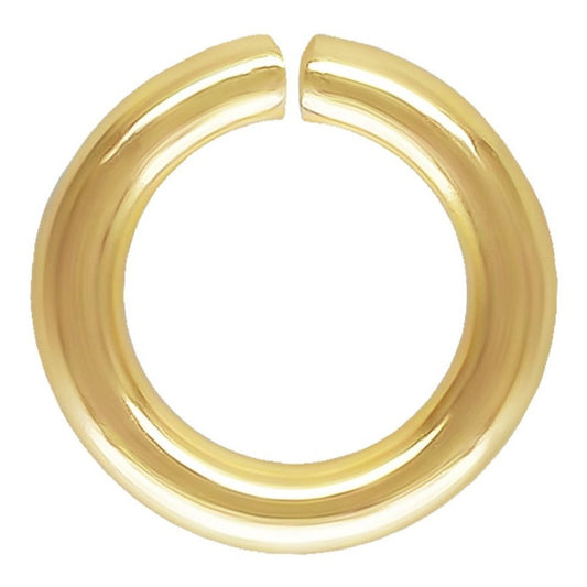 50pcs 14K Gold Filled Jump Ring, Gold Filled Open Jump Ring For Jewelry Making Supplies