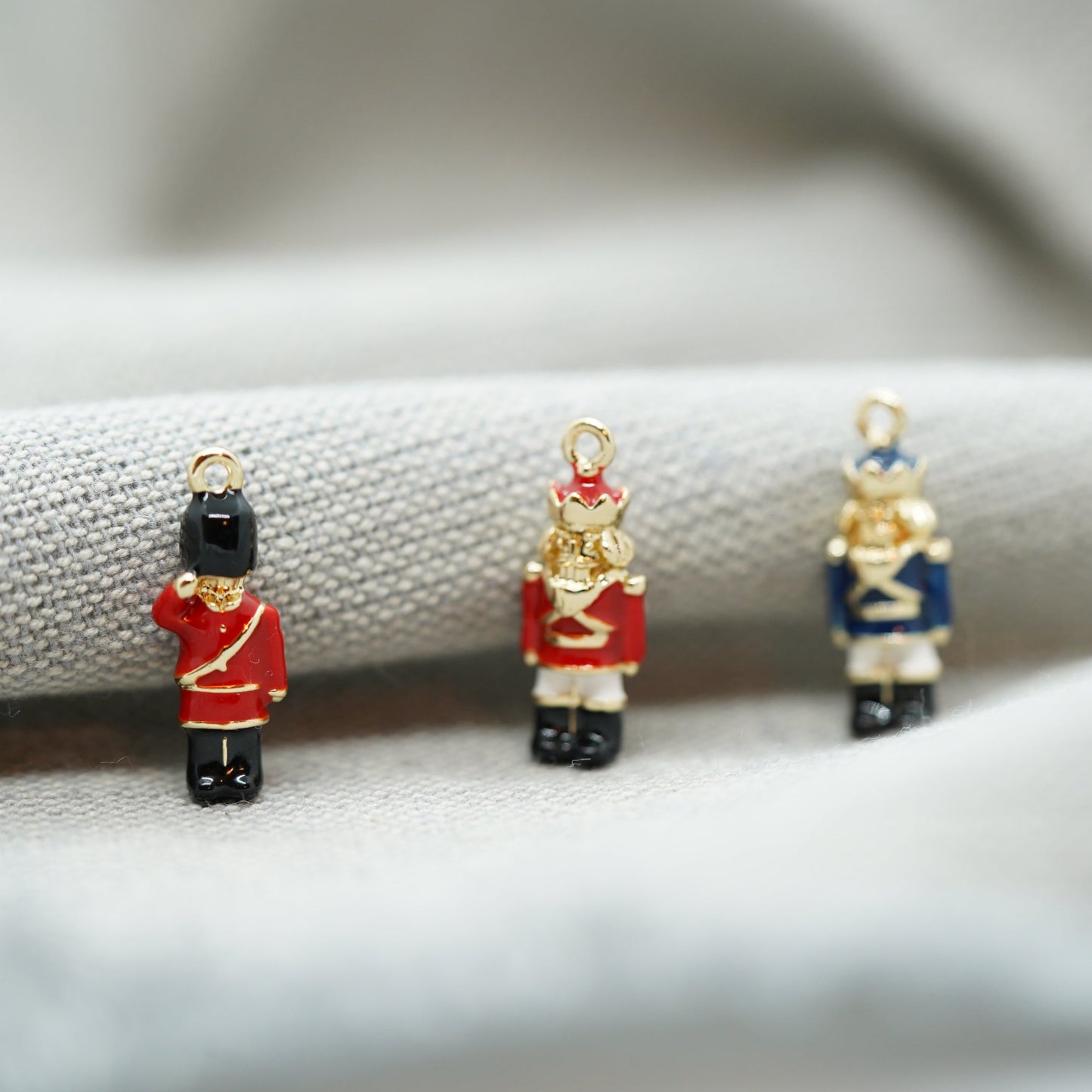 1Pcs 18K Gold Plated Nutcracker Charm, Bracelet Pendant, Nutcracker themed Charm For Jewelry Making Supplies - onesika