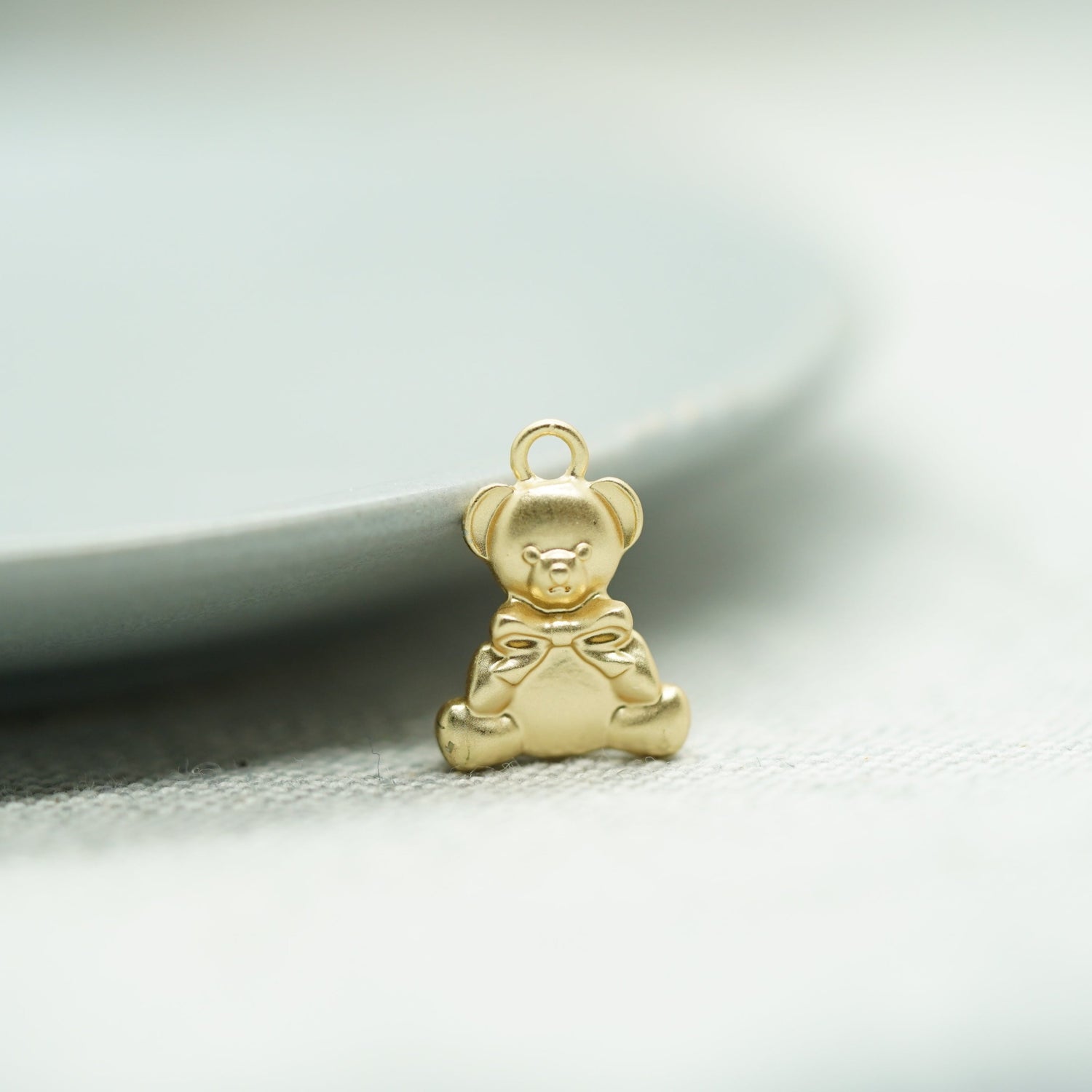 Teddy Bear Charm , Brass Charm. Teddy Bear Charm, Necklace & Bracelet, Unique charm - onesika