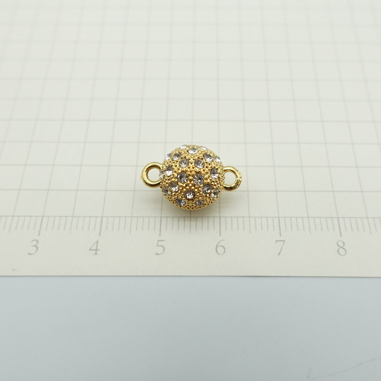 Zirconia Round magnetic clasps for jewelry making