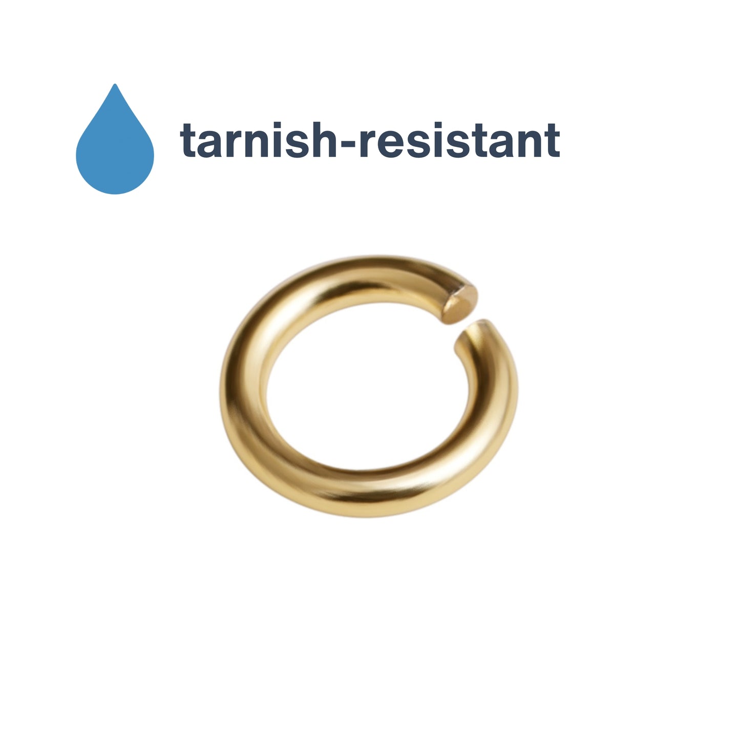 Lot de 50 anneaux ouverts en or 14 carats pour la fabrication de bijoux