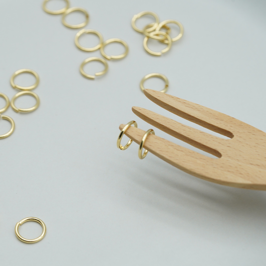 30 PCS 14K Gold Filled Jump Rings 5mm 22GA – Open Connectors for Jewelry Making | Made in USA