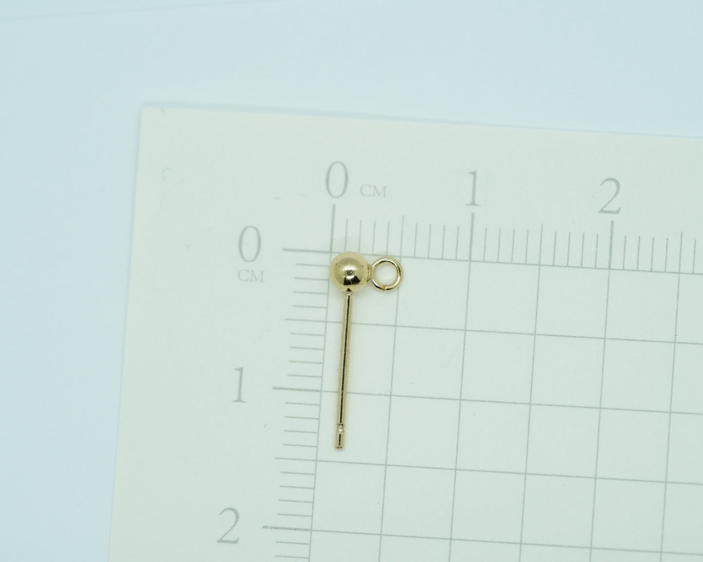 Hypoallergenic 14K Gold Filled Ball Earring with Open Ring