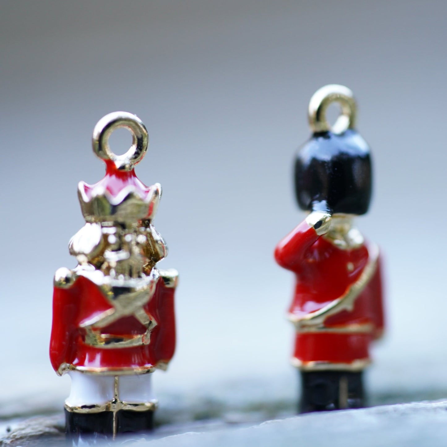 1Pcs 18K Gold Plated Nutcracker Charm, Bracelet Pendant, Nutcracker themed Charm For Jewelry Making Supplies