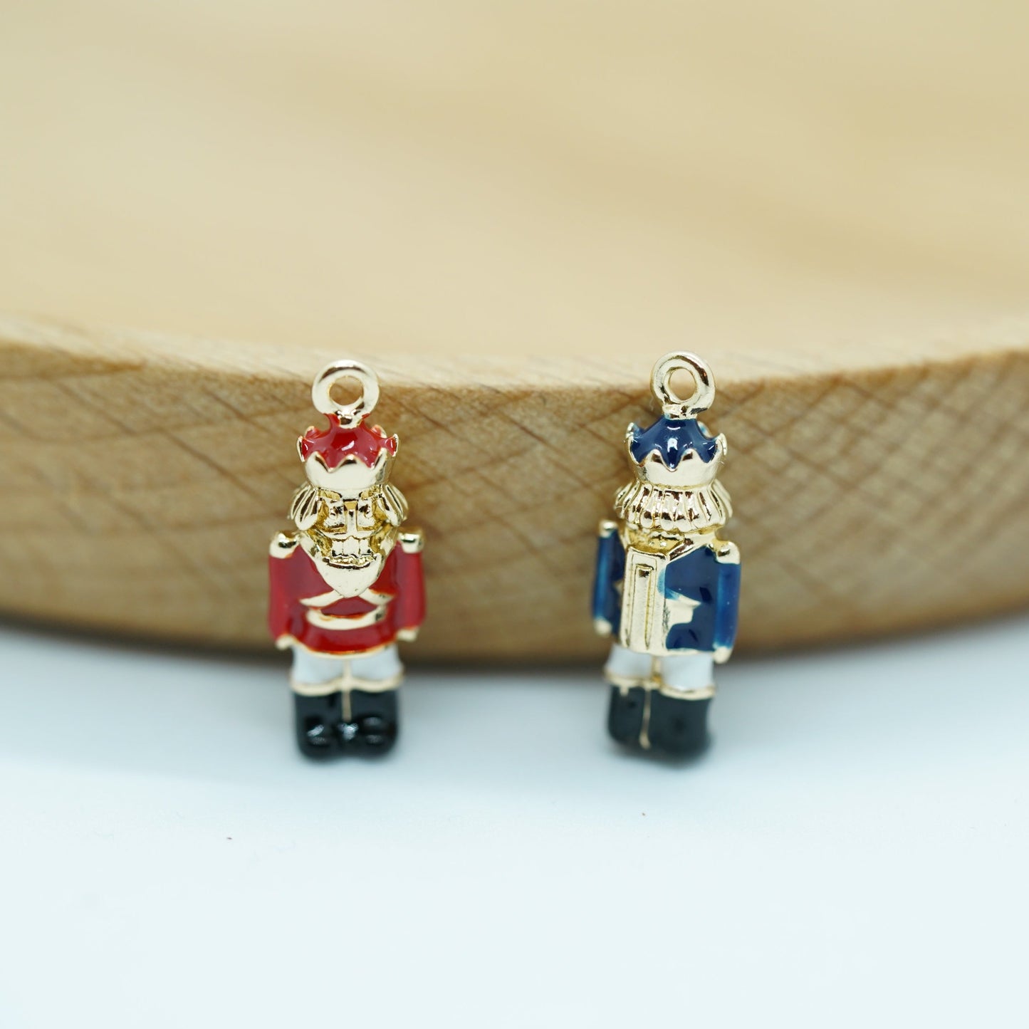 1Pcs 18K Gold Plated Nutcracker Charm, Bracelet Pendant, Nutcracker themed Charm For Jewelry Making Supplies