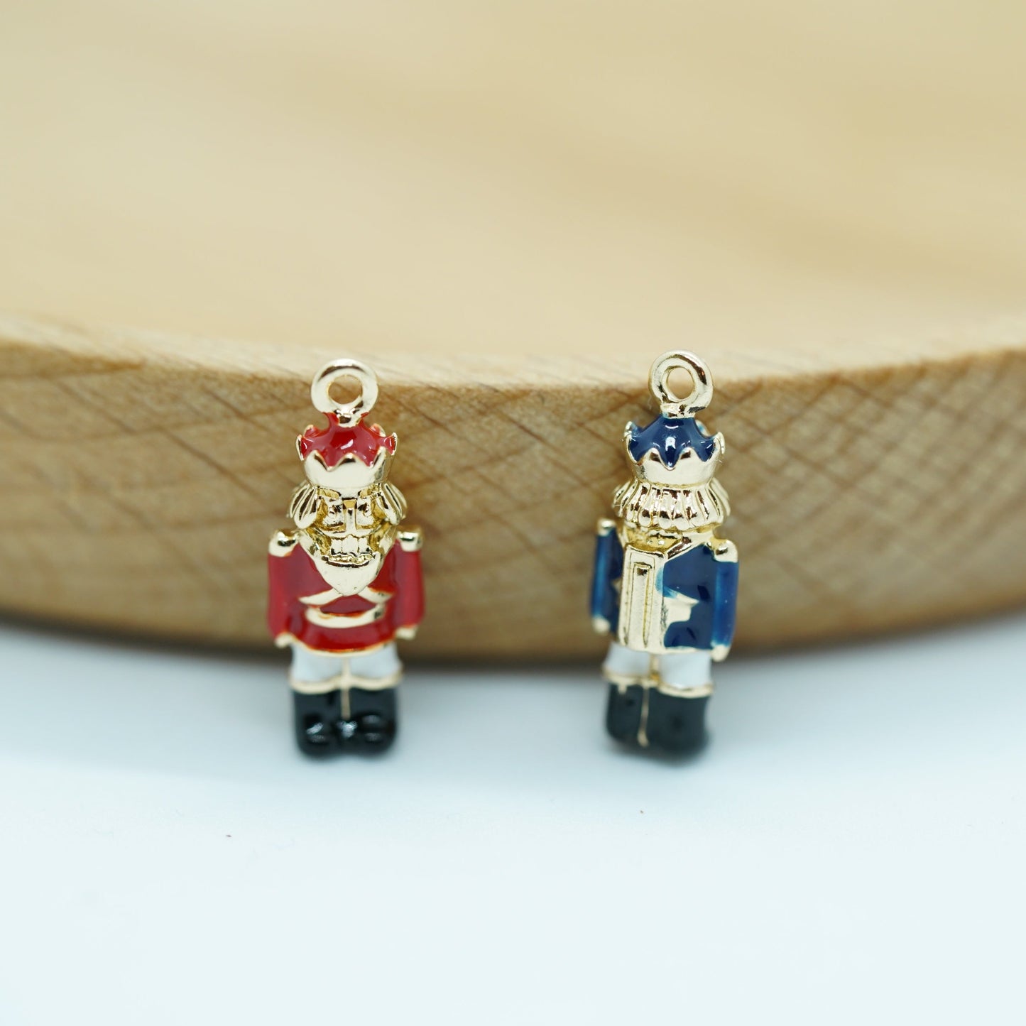 1Pcs 18K Gold Plated Nutcracker Charm, Bracelet Pendant, Nutcracker themed Charm For Jewelry Making Supplies - onesika
