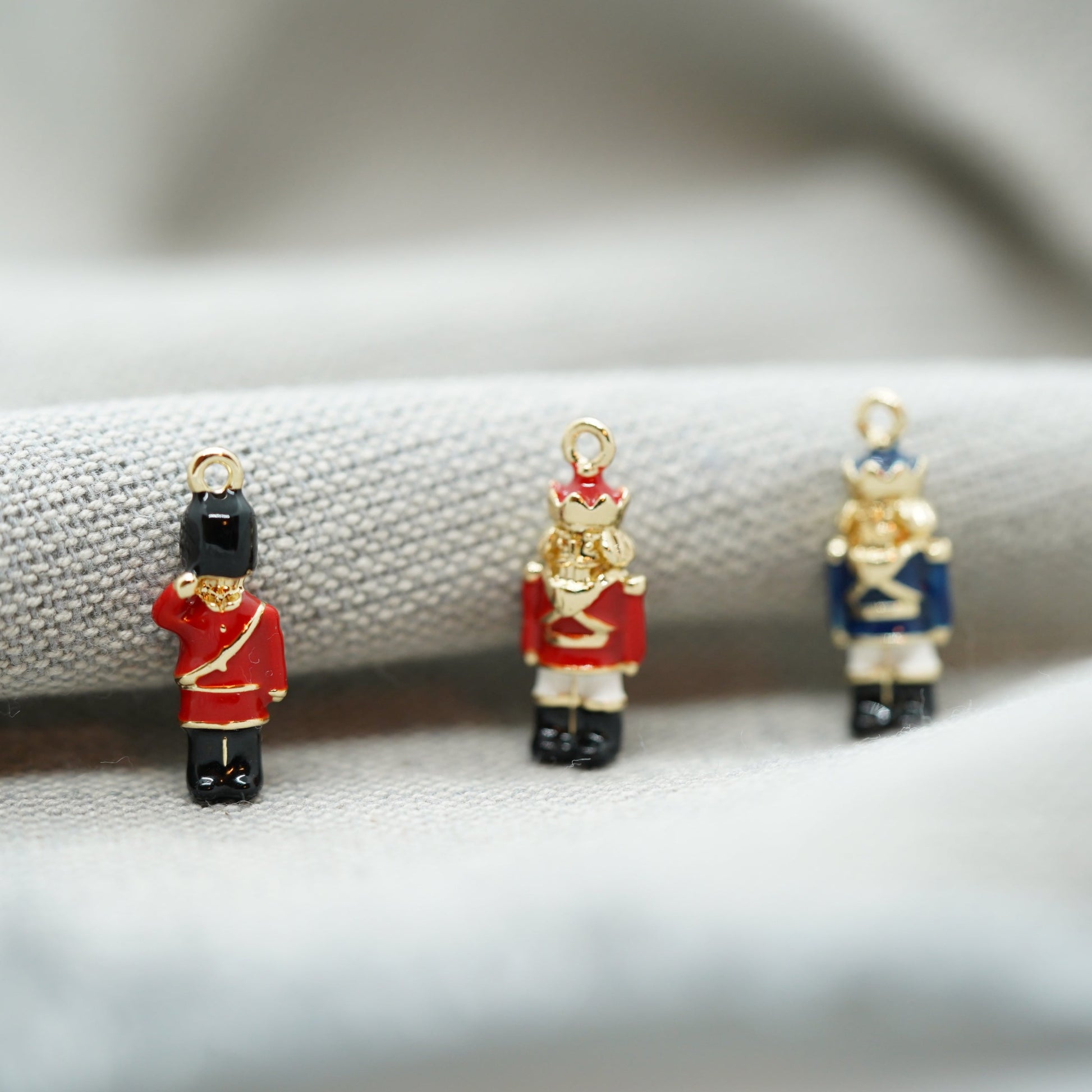 1Pcs 18K Gold Plated Nutcracker Charm, Bracelet Pendant, Nutcracker themed Charm For Jewelry Making Supplies - onesika