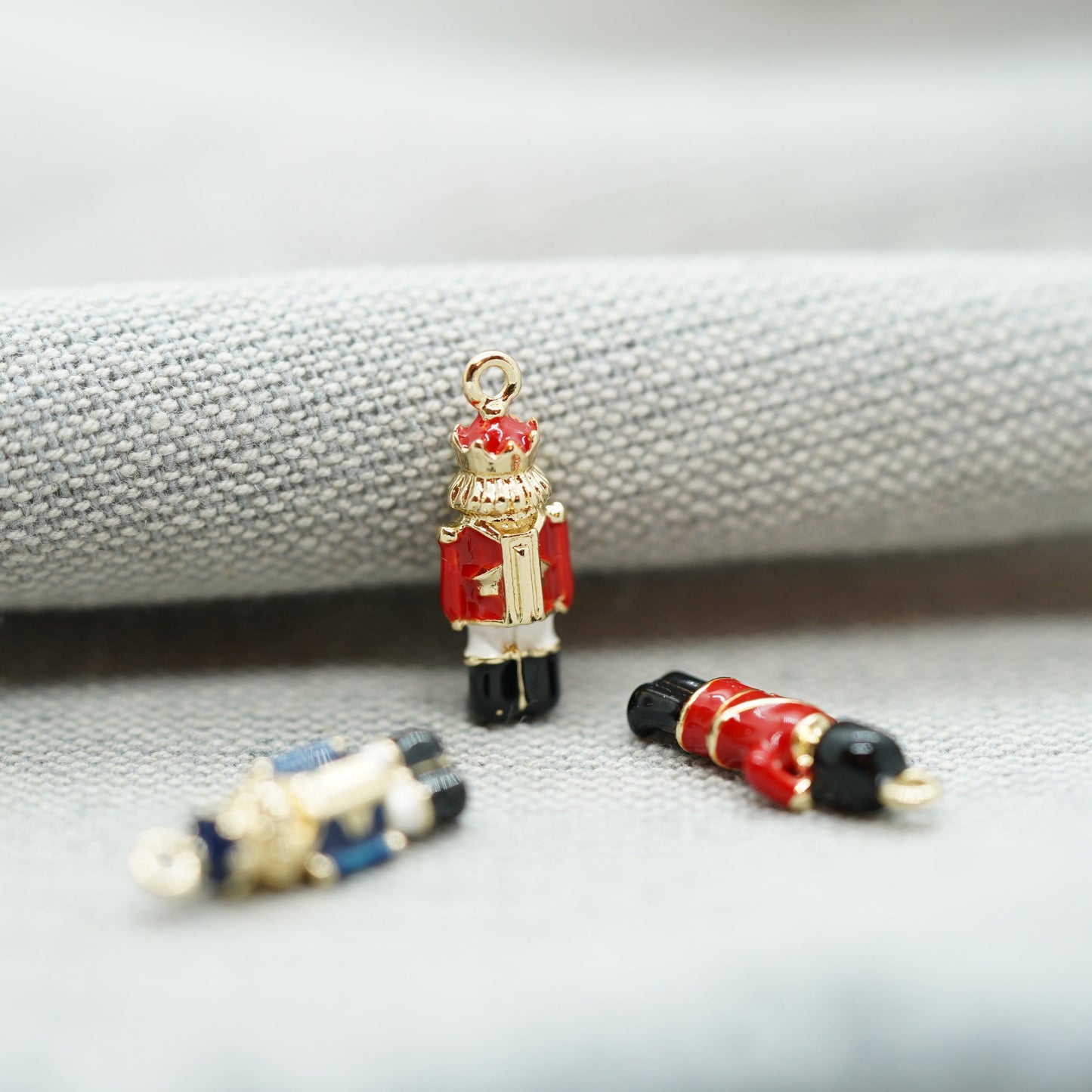 1Pcs 18K Gold Plated Nutcracker Charm, Bracelet Pendant, Nutcracker themed Charm For Jewelry Making Supplies - onesika
