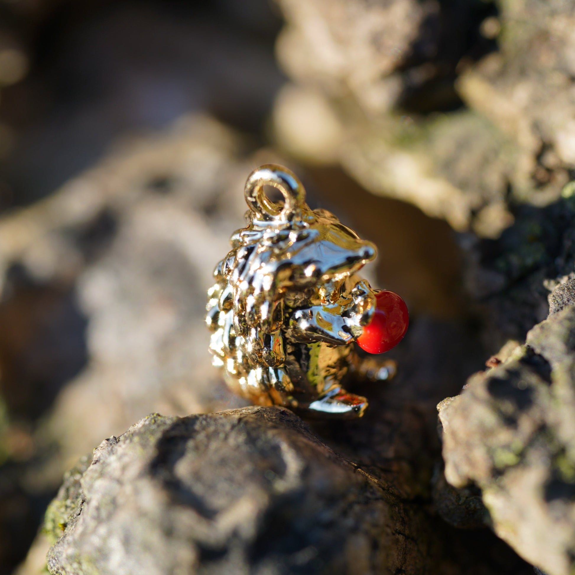 1pc Cute Hedgehog Charm for Jewelry Making Necklace Pendant Diy Supplies Bracelet Phone Craft Accessories Gold Plated - onesika