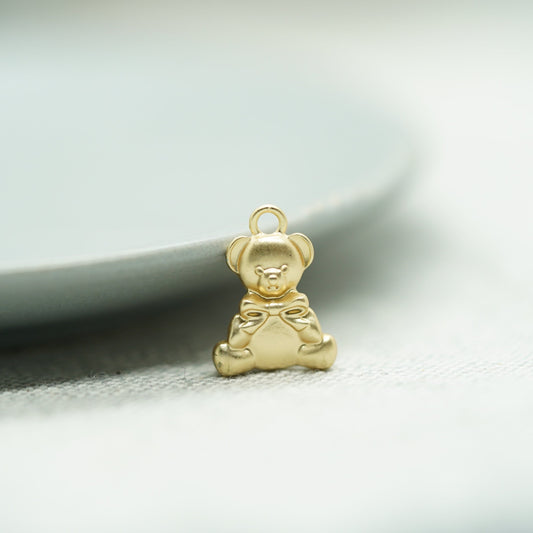 Teddy Bear Charm , Brass Charm. Teddy Bear Charm, Necklace & Bracelet, Unique charm