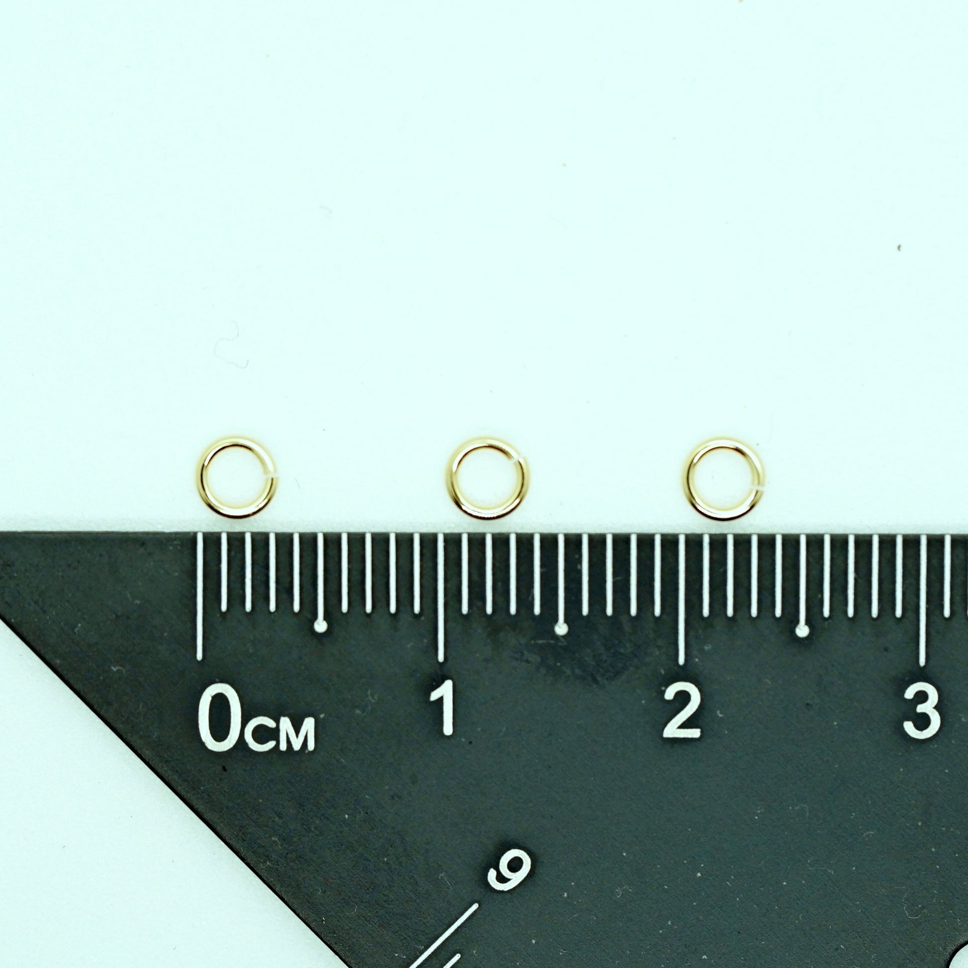 50pcs 14K Gold Filled Jump Ring, Gold Filled Open Jump Ring For Jewelry Making Supplies - onesika