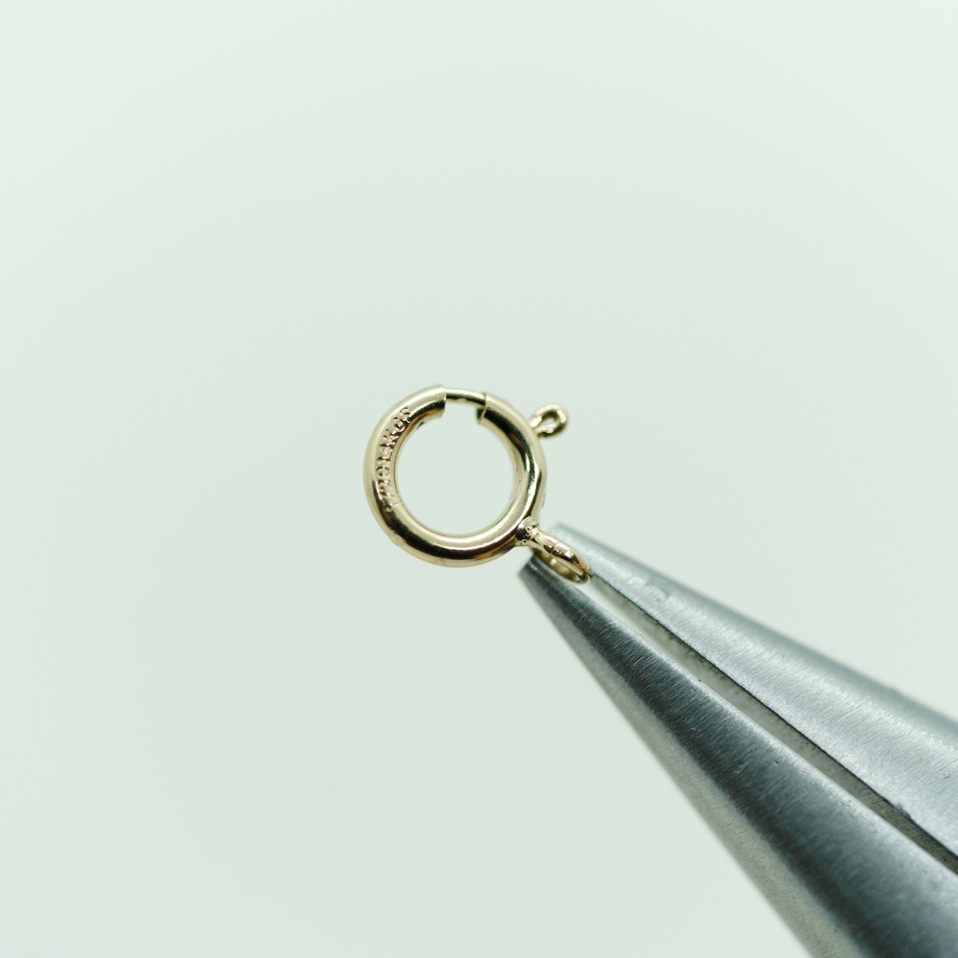 10 pcs Gold Filled Spring Ring Clasp w/Open Ring 6mm - onesika