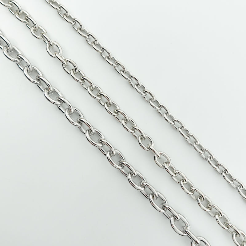 JGPT™ Gold Plated Oval Cable Chain | 4mm | 3 Ft