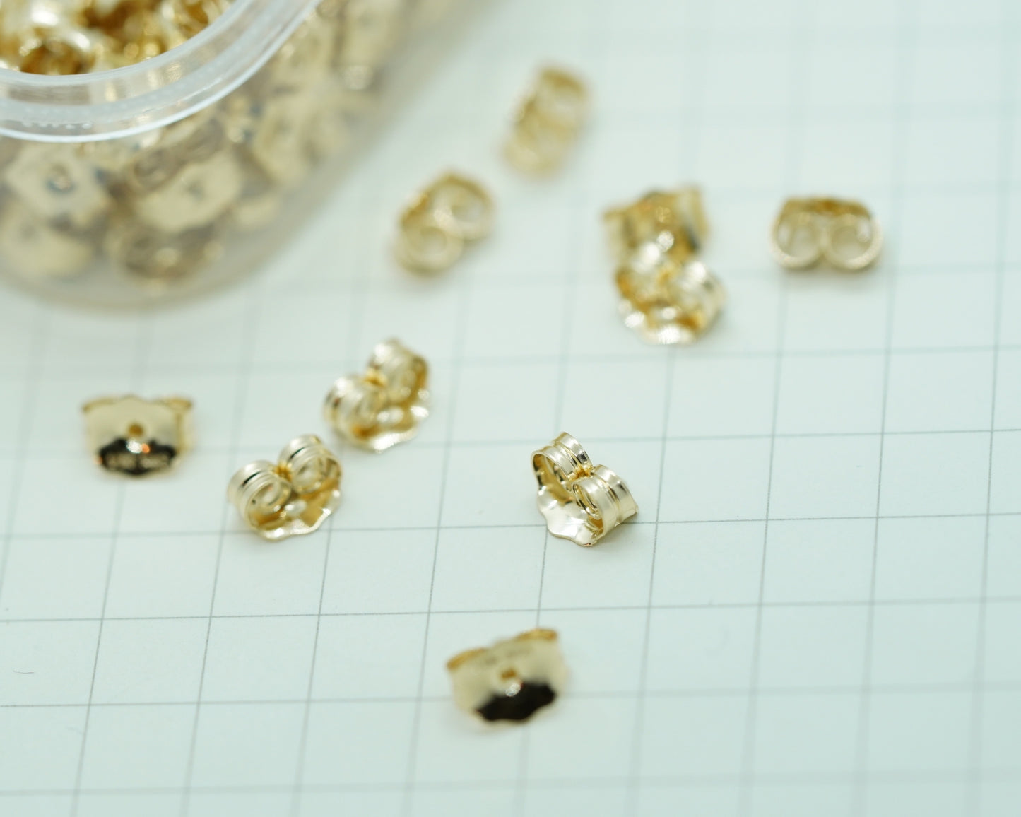 Ohrringverschlüsse aus 14 Karat Gold, hautfreundlich, hergestellt in den USA
