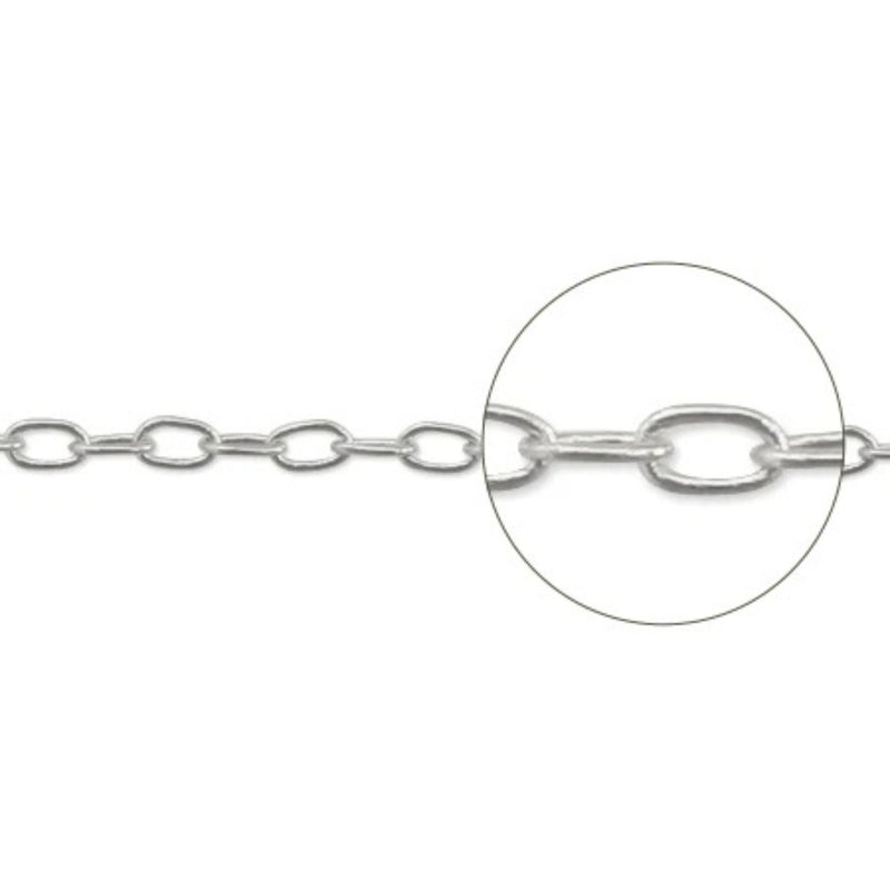 Onesika Gold Plated Oval Cable Chain | 1.2mm | 3 Ft