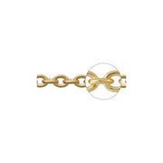 JGPT Gold Plated Oval Cable Chain 4mm 3FT