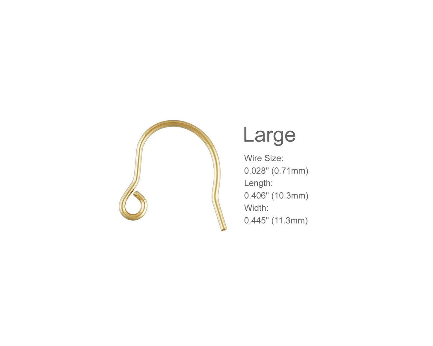 High-quality 14K gold-filled ear wires
