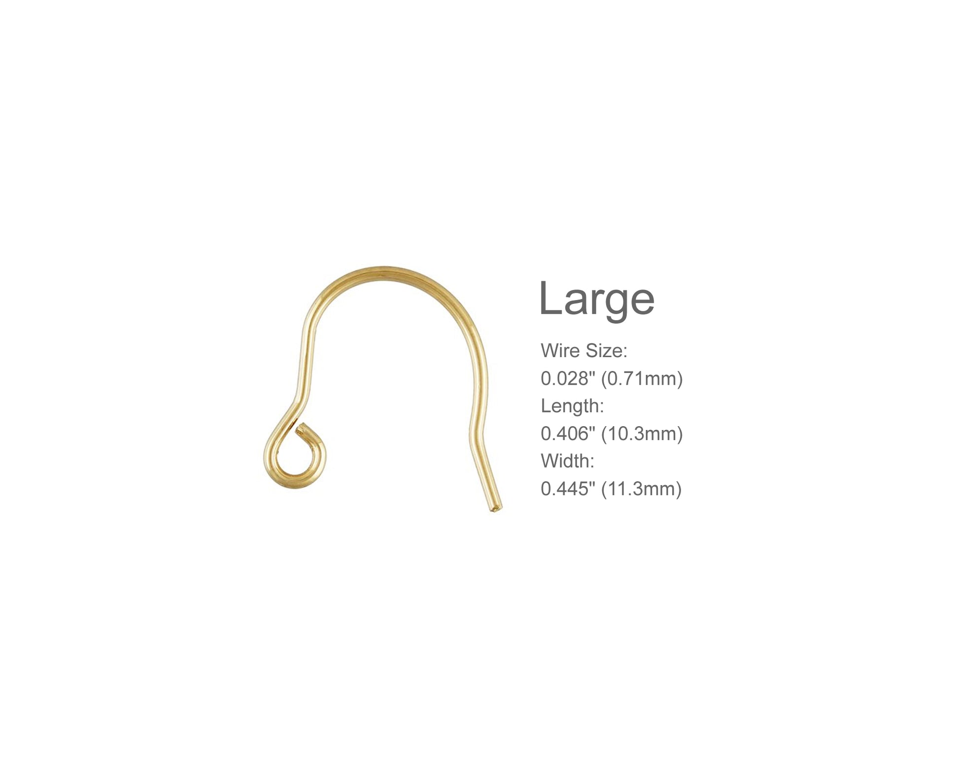 High-quality 14K gold-filled ear wires
