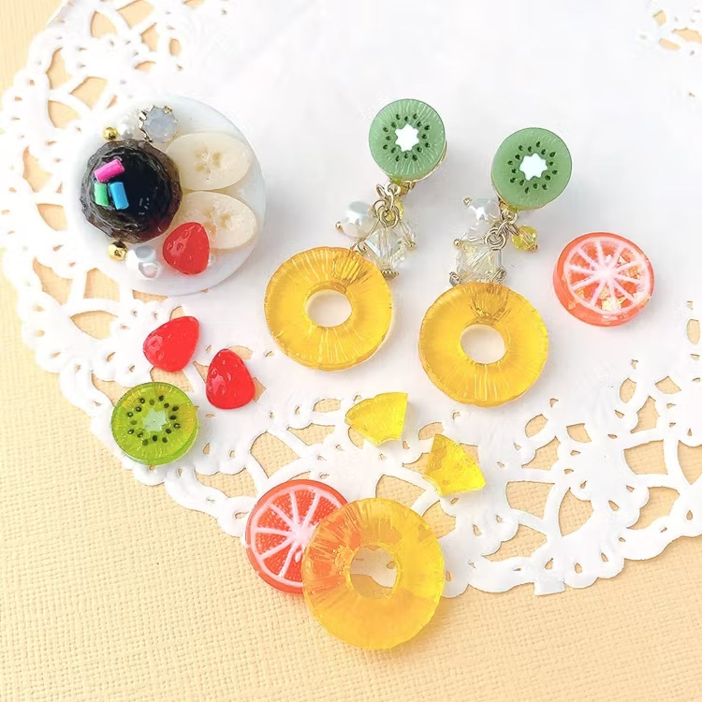 ONESIKA Fruit Slice Silicone Mold – Resin Crafts, UV Resin, Polymer Clay