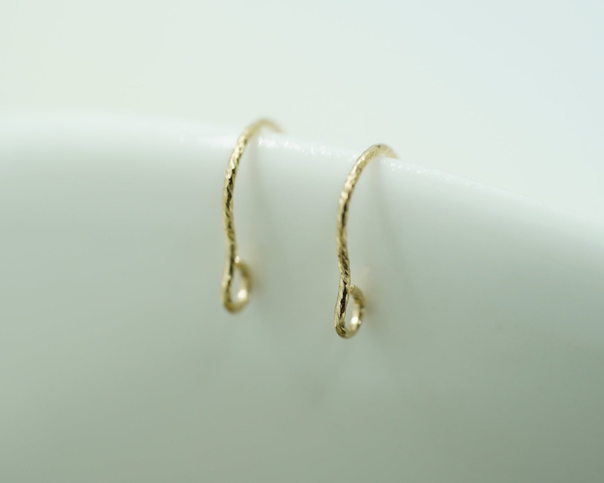 14K Gold-Filled Sparkle Ear Wires , USA-Made Earring Findings for Jewelry Making